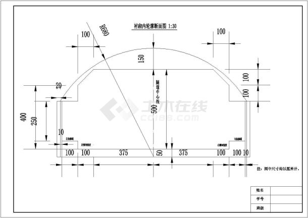 全长168米短隧道分离式独立双洞毕业设计-图一