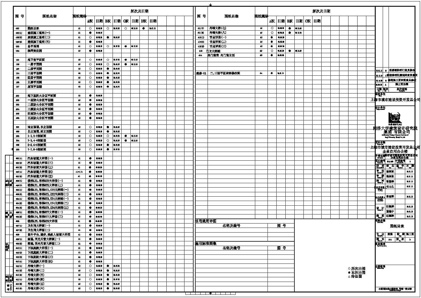 上海城投自用办公楼施工图CAD完整全套大样图详细图纸建筑