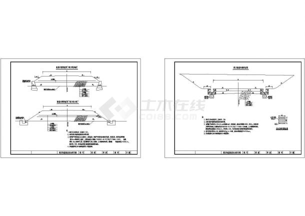 公路软基浅层处治设计CAD详图（填方挖方）-图一