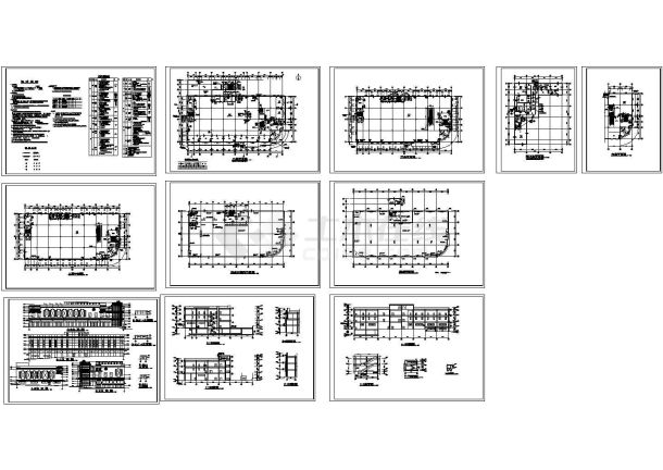大连某大型购物广场全套建施设计cad图（含机房水箱间平面图）-图一