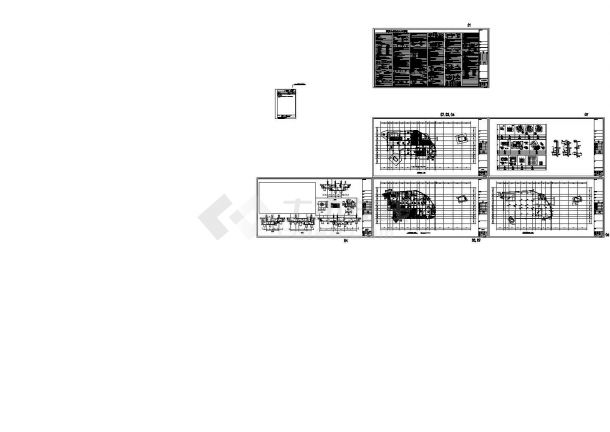 五层筒体空间桁架结构博物馆结构图CAD-图一