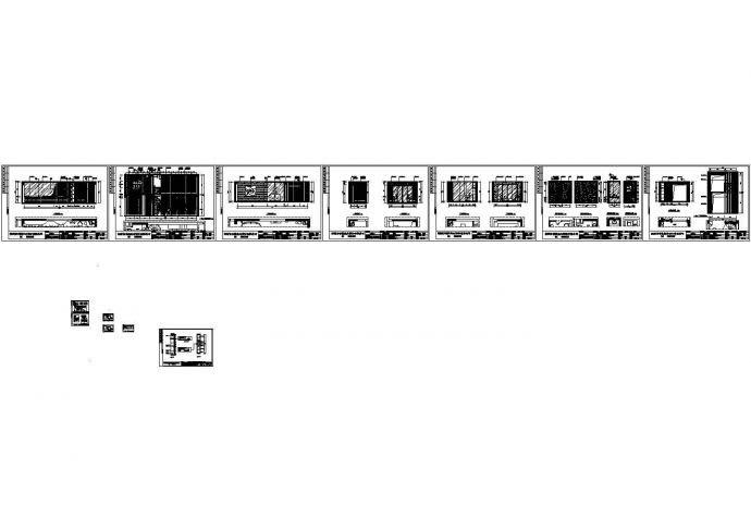 现代风格两层办公室设计CAD施工图（含效果图），28张图纸_图1