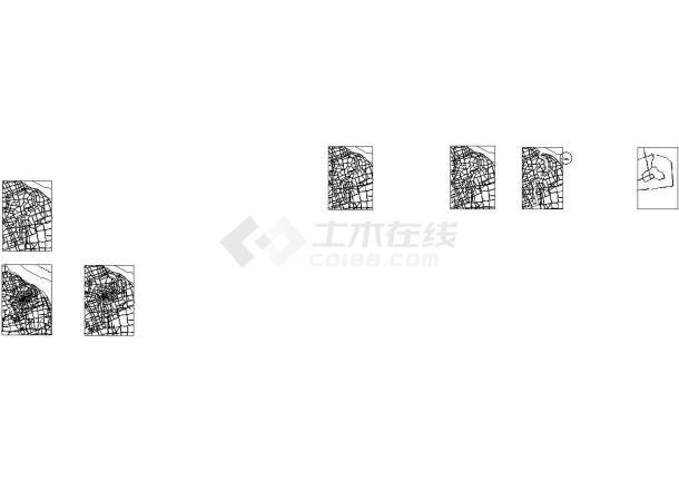上海远程教育室内装修全套cad施工图设计-图一