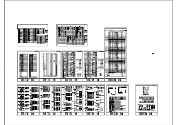 某地上四十八层框架结构住宅楼配电设计cad全套电气施工图（含弱电设计）-图二