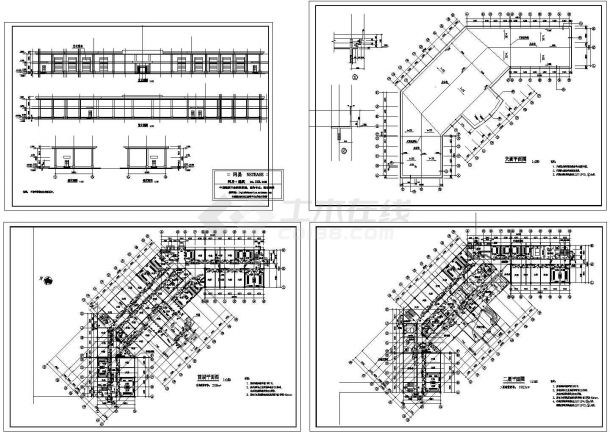 4000平米双层电玩娱乐城建筑设计CAD施工图-图一