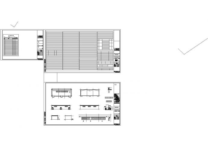 单层钢混框架结构高压配电室建筑结构施工图_图1