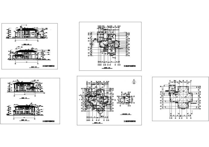 某二层带地下室砖混结构私人小别墅建筑设计cad全套方案图（甲级院设计）_图1