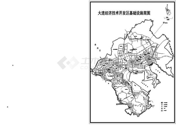 某经济技术开发区基础设施简图-图二