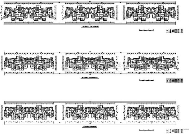 高层住宅楼平面图（错层+复式）-图一