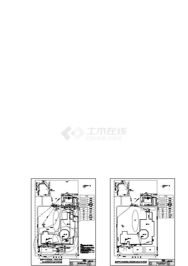 [陕西]酒店工程施工现场平面布置图临电图-图一