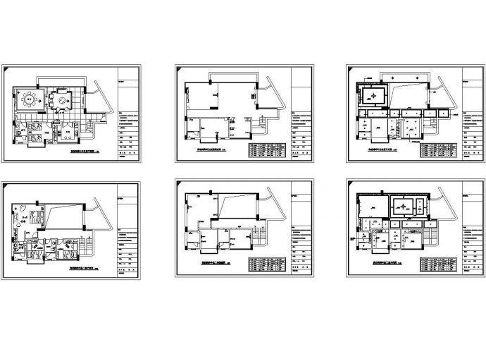 某二层框架结构私人别墅室内装修设计cad平面施工图（甲级院设计）_图1