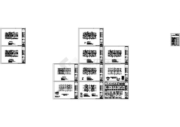 某11层小高层框架住宅结构施工设计图-图二