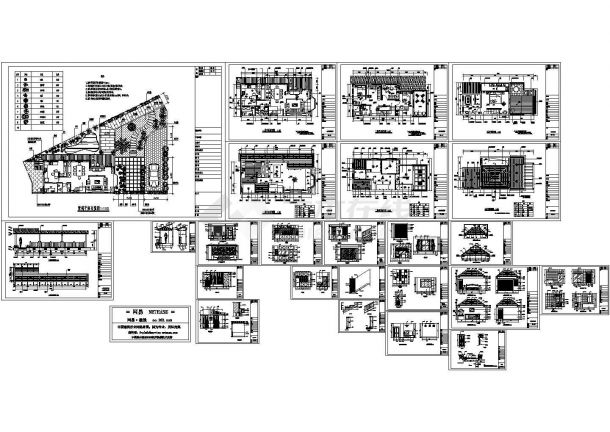 某地区某住宅全套装修施工建筑设计完整CAD图-图一