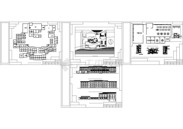 某三层旅馆建筑设计方案图-图一