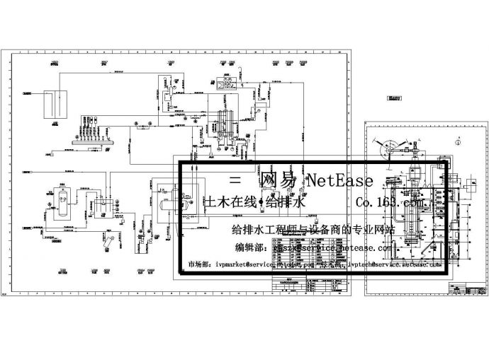 某工厂10t/小时燃煤锅炉房设计cad施工平面图、流程图（甲级院设计）_图1