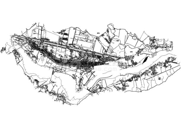 某市区2.5公里市政道路排水设计CAD施工图-图一