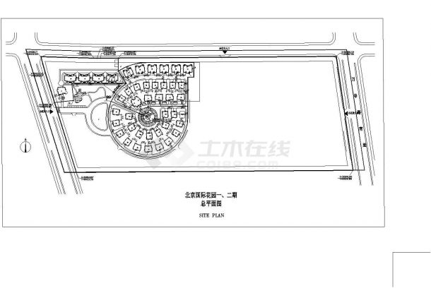 北京某57万平面花园小区总规划建筑设计CAD施工图（54张）-图一