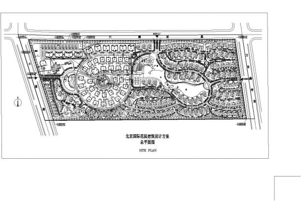 北京某57万平面花园小区总规划建筑设计CAD施工图（54张）-图二