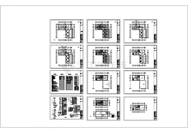 某地上四层框架结构住宅楼（部分一二层为商服网点；部分一至四层为物业办公）配电设计cad全套电气施工图（含设计说明，含弱电设计）-图一