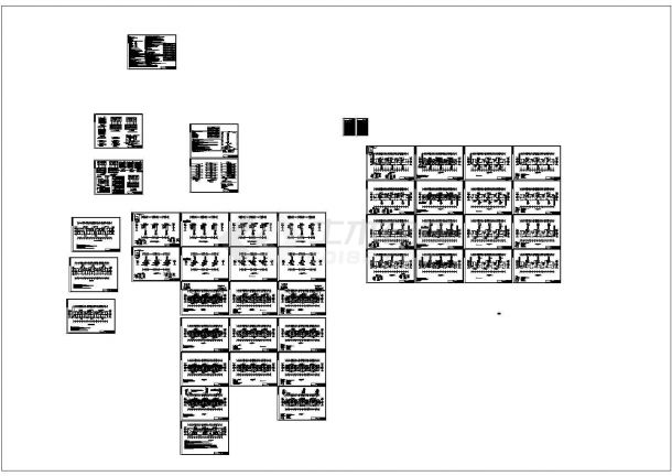 某地下一层地上八层框架结构住宅楼配电设计cad全套电气施工图纸（含设计说明，含弱电设计，含4栋楼设计）-图一