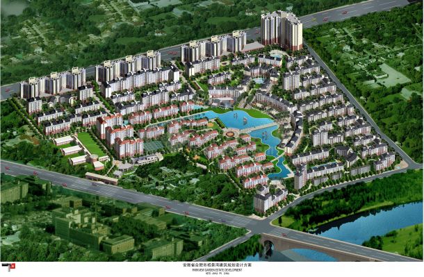 合肥市28万平米6-12层大型住宅区总规划设计CAD施工图-图二