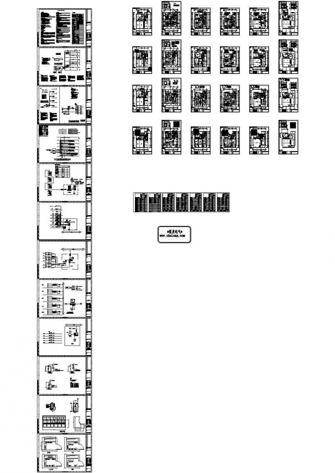 大型展览馆全套弱电施工图纸（含楼宇监控、安保系统)，34张图纸。_图1