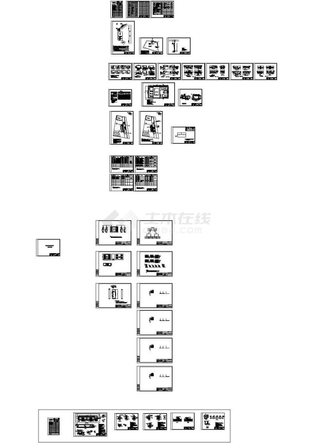 某充电站充电桩供配电箱变设计cad全套施工图纸（含设计说明，30张图）-图一