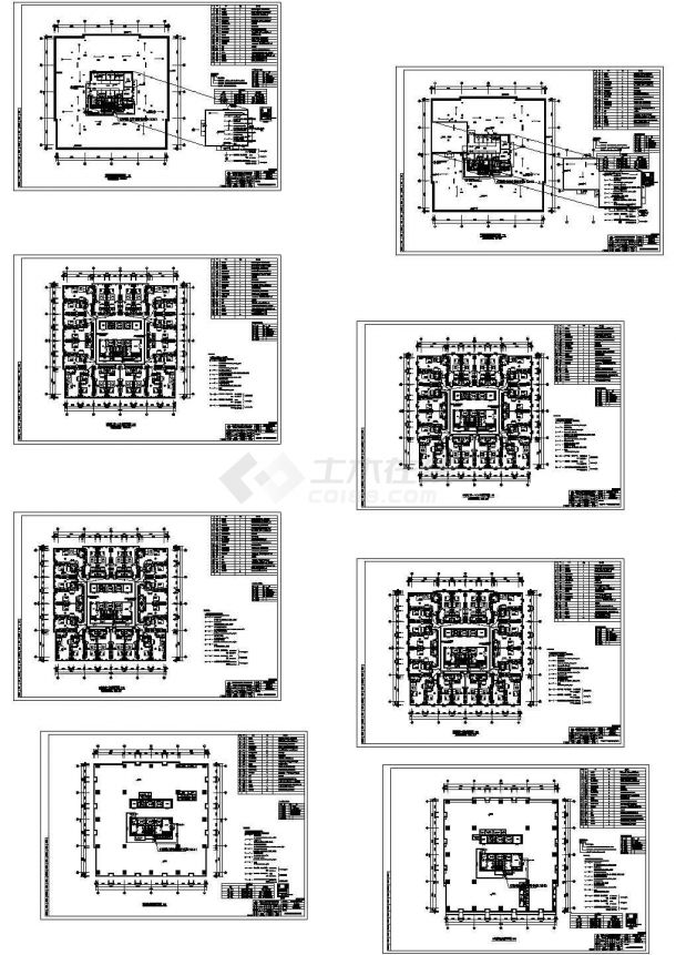 渭南市某大型商业办公综合体弱电智能化系统设计CAD施工图-图二