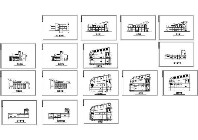 某地现代风格会所建筑设计施工图_图1