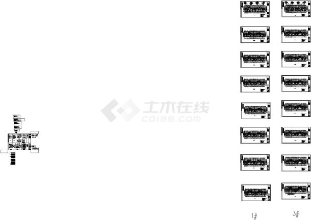 [安徽]三栋18层剪力墙结构住宅楼结构施工图-图一