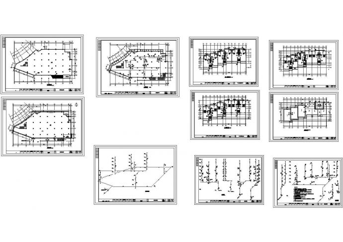 某八层商住楼给排水设计图，10张图纸_图1