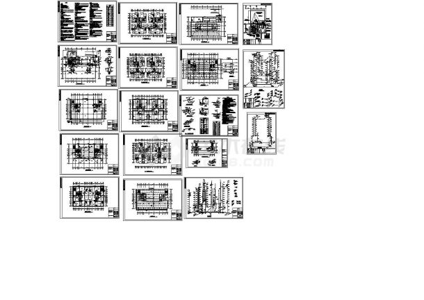 某十四层商住楼给排水全套施工图，18张图纸-图一