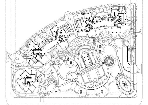 苏州虎丘区某大型园林平面设计CAD施工图-图一