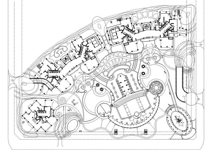 苏州虎丘区某大型园林平面设计CAD施工图_图1