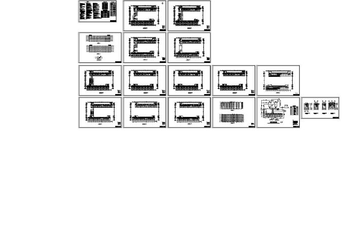 成都某公司宿舍楼暖通Cad设计图_图1