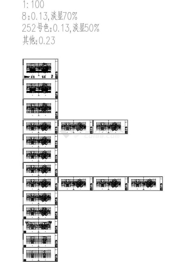 某筏形基础29层剪力墙结构高层商住楼结构施工图-图一