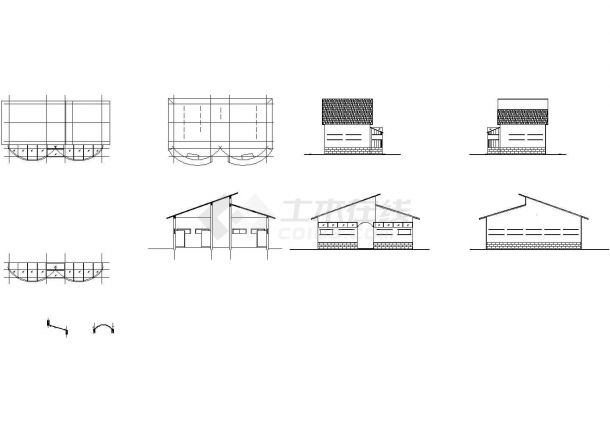 深圳罗湖区某公共厕所建筑设计CAD施工图-图一