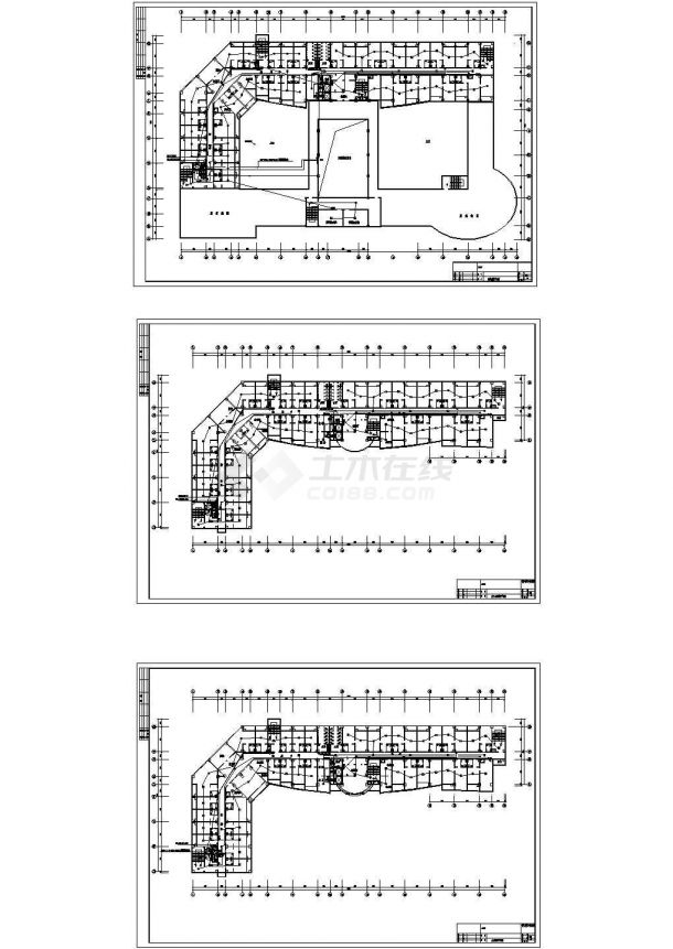 深圳商业综合楼消防报警设计CAD图纸-图二