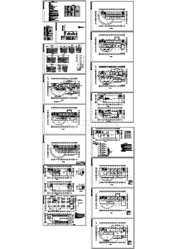 某供电局综合楼电气设计CAD图纸-图二