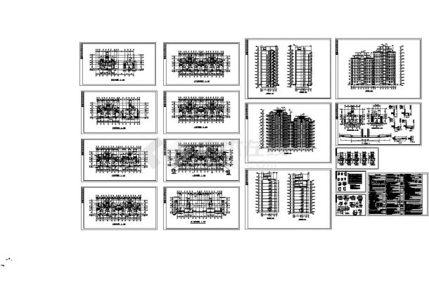 某市花园式高层住宅楼建筑设计施工图-图一