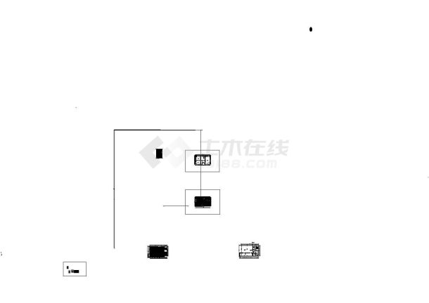 [新疆]竹林自然风茶室空间装修设计cad施工图-图一