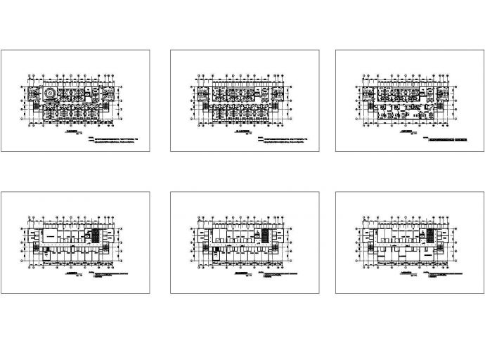 某多层宾馆房间全套施工设计cad图纸（含六层顶棚布置图，设计说明）_图1