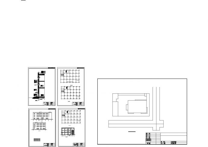 土木工程毕业设计_哈尔滨市阿城区某三层 小型商场毕业设计全套 cad(含计算书、建筑结构设计图)_图1