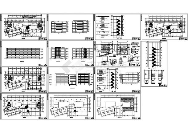 【上海市】多层学校教学楼建筑施工图，共十四张图纸-图一
