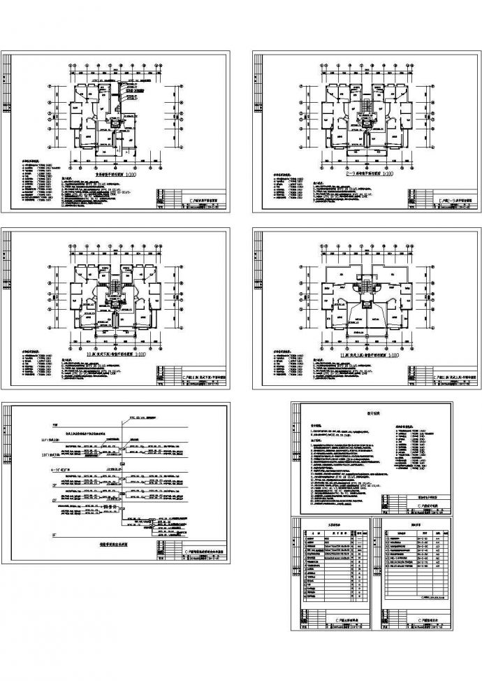 某住宅楼电气智能设计CAD施工图_图1