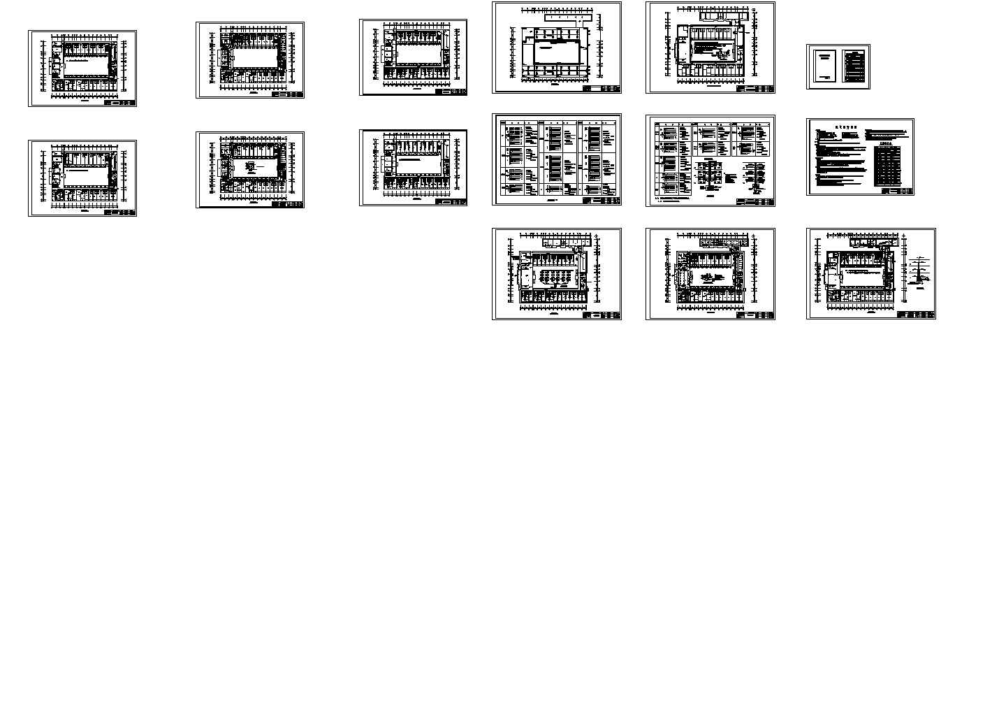 某住宅楼电气弱电配电CAD设计施工图