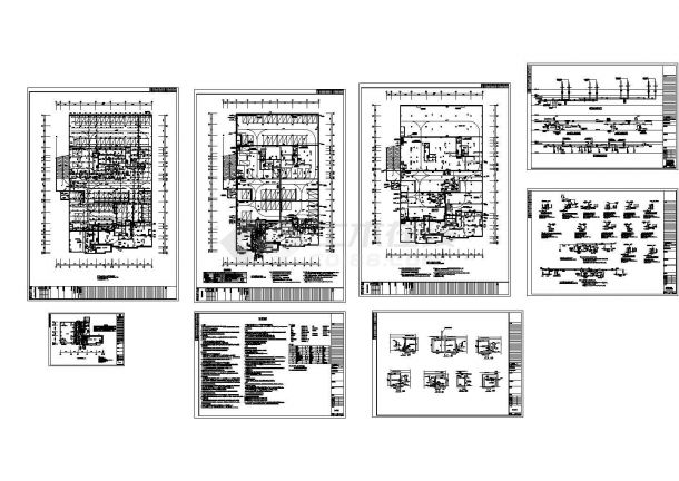 某住宅区地下室给排水系统施工图设计cad图（含设计说明，甲级设计院设计）-图二