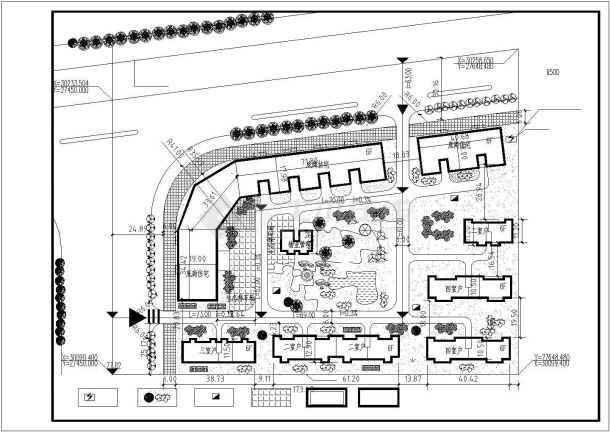 可利园底商住宅规划设计cad图(含总平面图)-图一