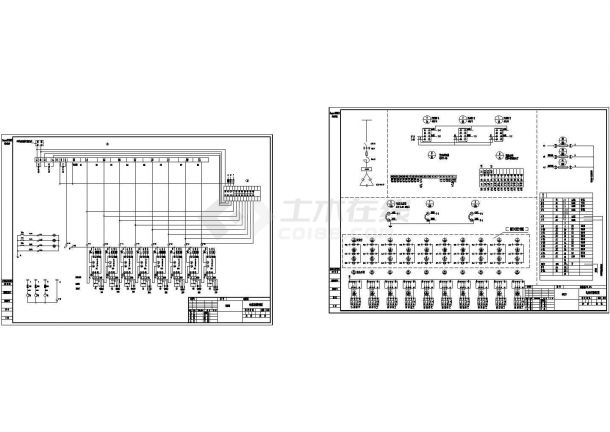 12路电容柜接线设计CAD图-图一