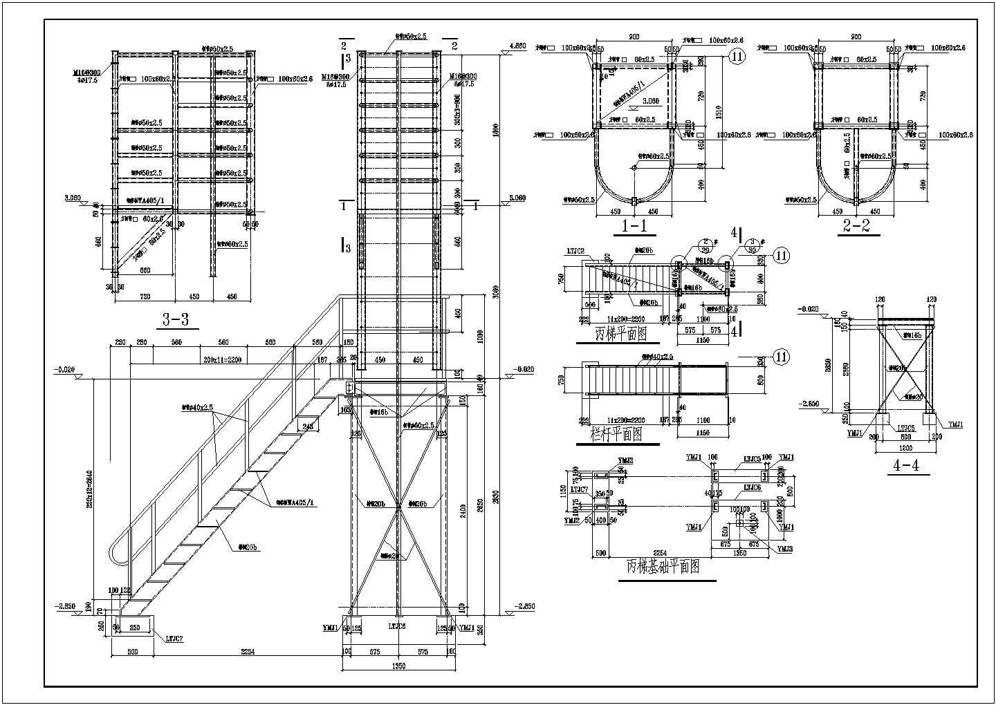 某公司投资完整钢结构工程建筑设计CAD施工图